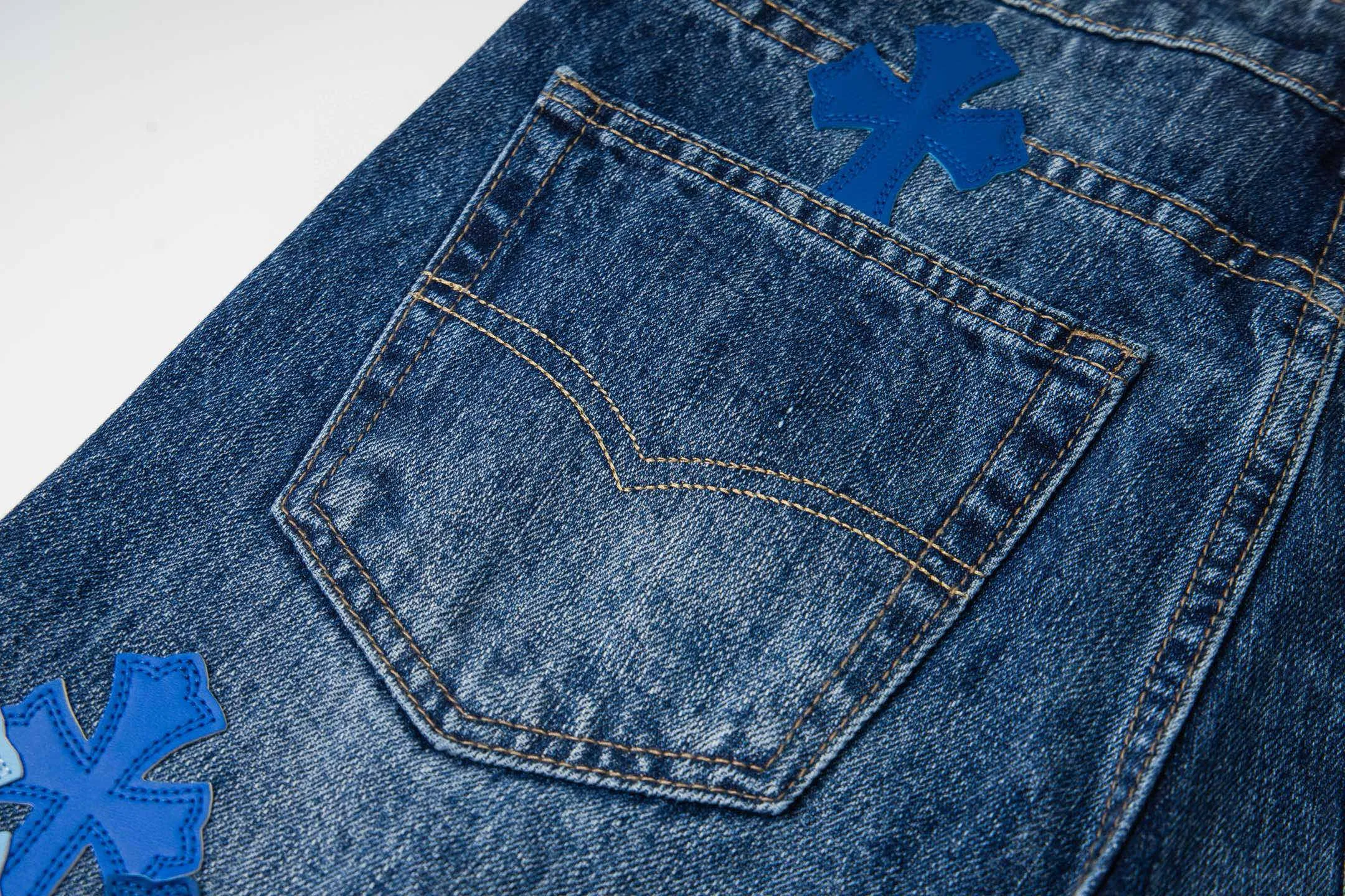 Chrome Hearts Hot Sale， 。 ! ， ， 。 ， ， ， ， ！！ Premium ， ， ， ： Size：28 30 32 34 36 ：Blue